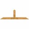 Ekena Millwork Portland Rough Sawn Timber Gable Bracket, Western Red Cedar, 84"W x 28"H x 2"D x 6"F, 8/12 Pitch GBW084X28X0206POR00RWR - alternate 1